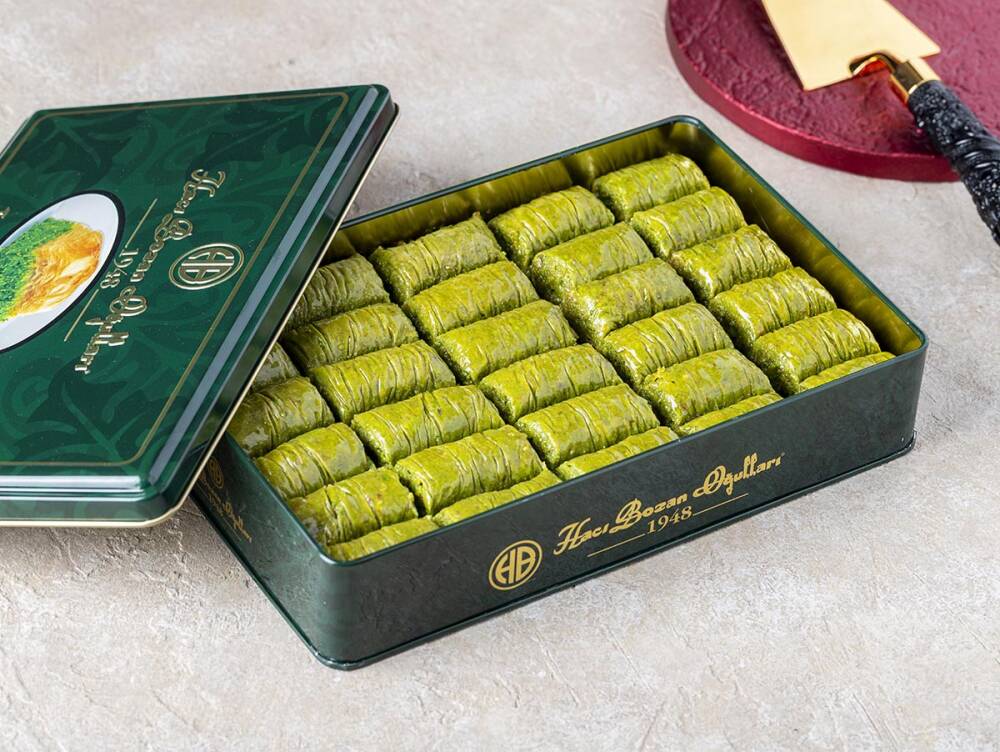 Wrap with Pistachio in a Special Metal Box - 1